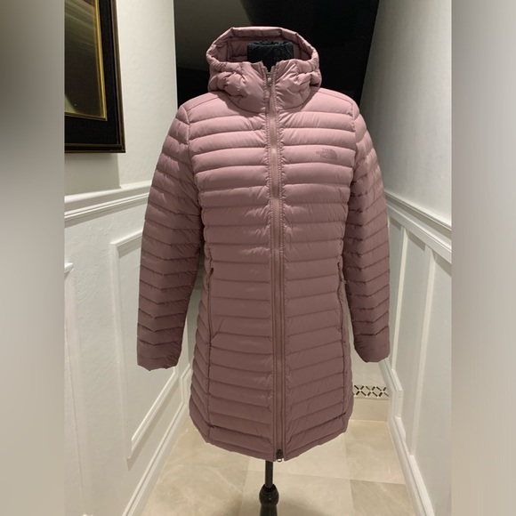 The North Face Stretch Down Parka in Twilight Mauve Size L - Picture 2 of 16